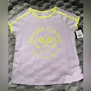 Art Class Purple and Yellow Short Sleeve Tee Sporty Design Size S and XL NWT